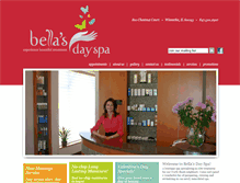 Tablet Screenshot of bellas-dayspa.com